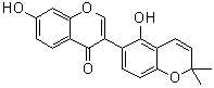 黄甘草异黄酮 B分子结构 (CAS 60008-02-8)