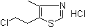Clomethiazole hydrochloride molecular structure (CAS 6001-74-7)