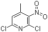structure of CAS# 60010-03-9, 2,6-Dichloro-4-methyl-3-nitropyridine