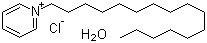 Cetylpyridinium chloride monohydrate molecular structure (CAS 6004-24-6)