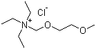 (2-Methoxyethoxymethyl)triethylammonium chloride molecular structure (CAS 60043-43-8)