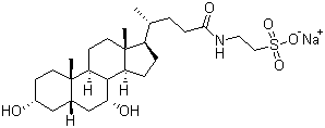 Sodium taurochenodeoxycholate molecular structure (CAS 6009-98-9)