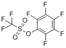 structure of CAS# 60129-85-3, Pentafluorophenyl trifluoromethanesulfonate
