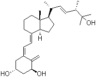 1alpha,25-Dihydroxyvitamin D2 molecular structure (CAS 60133-18-8)
