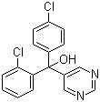 structure of CAS# 60168-88-9, Fenarimol;2,4'-Dichloro-alpha-(5-pyrimidinyl)benzhydryl alcohol