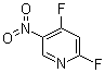 structure of CAS# 60186-15-4, 2,4-Difluoro-5-nitropyridine