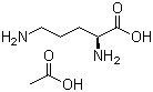 structure of CAS# 60259-81-6, L-Ornithine acetate;(2S)-2,5-Diaminopentanoic acid acetate