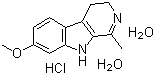 structure of CAS# 6027-98-1, Harmaline hydrochloride dihydrate;4,9-dihydro-7-methoxy-1-methyl-3H-Pyrido[3,4-b]indole hydrochloride hydrate