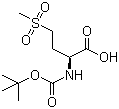 结构式 CAS# 60280-45-7, (S)-2-叔丁氧羰基氨基-4-甲基磺酰基丁酸