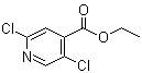 结构式 CAS# 603122-76-5, 2,5-二氯-4-吡啶羧酸乙酯