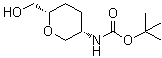 结构式 CAS# 603130-24-1, 1,5-脱水-2,3,4-三脱氧-2-[[叔丁氧羰基]氨基]-D-苏式-己糖醇