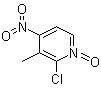 structure of CAS# 60323-95-7, 2-Chloro-3-methyl-4-nitropyridine 1-oxide;2-Chloro-3-methyl-4-nitropyridine N-oxide