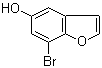 7-Bromo-5-benzofuranol molecular structure (CAS 603311-31-5)