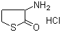 DL-高半胱氨酸硫内酯盐酸盐分子结构 (CAS 6038-19-3)