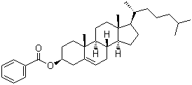 Cholesteryl benzoate molecular structure (CAS 604-32-0)
