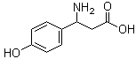 structure of CAS# 6049-54-3, 3-Amino-3-(4-hydroxyphenyl)propanoic acid;3-(4-Hydroxyphenyl)-beta-alanine