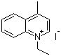 结构式 CAS# 605-59-4, 1-乙基-4-甲基喹啉鎓碘化物
