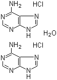 Adenine hydrochloride hemihydrate molecular structure (CAS 6055-72-7)