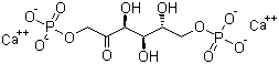 结构式 CAS# 6055-82-9, D-果糖-1,6-二磷酸二钙盐