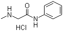 结构式 CAS# 60565-45-9, 2-(甲基氨基)-N-苯基乙酰胺盐酸盐