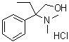 beta-(Dimethylamino)-beta-ethylbenzeneethanol hydrochloride molecular structure (CAS 60577-23-3)
