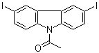 structure of CAS# 606129-89-9, 9-Acetyl-3,6-diiodocarbazole;1-(3,6-Diiodo-9H-carbazol-9-yl)ethanone