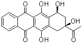 结构式 CAS# 60660-75-5, (7S,9S)-9-乙酰基-7,8,9,10-四氢-6,7,9,11-四羟基-5,12-并四苯醌