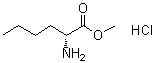 D-Norleucine methyl ester hydrochloride molecular structure (CAS 60687-33-4)