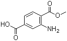 2-氨基对苯二甲酸甲酯分子结构 (CAS 60728-41-8)