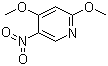 structure of CAS# 607373-84-2, 2,4-Dimethoxy-5-nitropyridine