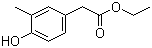 Ethyl 3-methyl-4-hydroxybenzeneacetate molecular structure (CAS 607707-64-2)