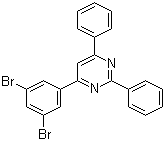 structure of CAS# 607740-08-9, 4-(3,5-Dibromophenyl)-2,6-diphenylpyrimidine