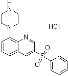 3-Phenylsulfonyl-8-(piperazin-1-yl)quinoline hydrochloride molecular structure (CAS 607742-55-2)