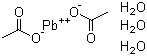 structure of CAS# 6080-56-4, Lead acetate trihydrate;Lead(II) acetate trihydrate