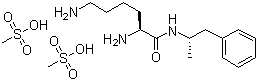 结构式 CAS# 608137-33-3, 甲磺酸赖氨酸安非他命