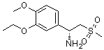structure of CAS# 608142-27-4, (alphaR)-3-Ethoxy-4-methoxy-alpha-[(methylsulfonyl)methyl]benzenemethanamine