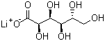Lithium D-gluconate molecular structure (CAS 60816-70-8)