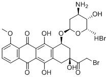 Doxorubicin Hydrobromide EP Impurity C molecular structure (CAS 60873-68-9)