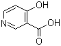 结构式 CAS# 609-70-1, 4-羟基烟酸; 4-羟基-3-吡啶甲酸