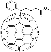 结构式 CAS# 609771-63-3, [6,6]-苯基 C71 丁酸甲酯