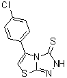 结构式 CAS# 610276-80-7, 5-(4-氯苯基)噻唑并[2,3-c]-1,2,4-三唑-3(2H)-硫酮