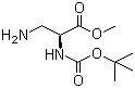 3-Amino-N-Boc-L-alanine methyl ester molecular structure (CAS 61040-20-8)
