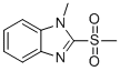 structure of CAS# 61078-14-6, 1-Methyl-2-(methylsulfonyl)-1H-benzimidazole