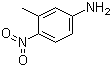 3-甲基-4-硝基苯胺分子结构 (CAS 611-05-2)