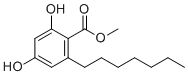 Methyl 2-heptyl-4,6-dihydroxybenzoate molecular structure (CAS 6121-77-3)
