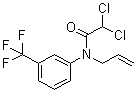structure of CAS# 61219-95-2, N-Allyl-2,2-dichloro-N-[3-(trifluoromethyl)phenyl]acetamide;2,2-Dichloro-N-2-propenyl-N-[3-(trifluoromethyl)phenyl]acetamide