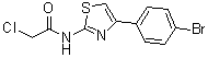 N-[4-(4-Bromophenyl)-2-thiazolyl]-2-chloroacetamide molecular structure (CAS 6125-32-2)