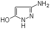 3-Amino-5-hydroxypyrazole molecular structure (CAS 6126-22-3)
