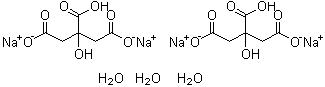 structure of CAS# 6132-05-4, Citric acid disodium salt hydrate;Citric acid disodium salt sesquihydrate