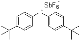 结构式 CAS# 61358-23-4, 双(4-叔丁基苯基)碘鎓六氟锑酸盐